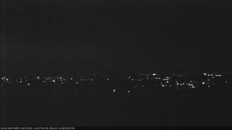 Lake Travis webcam, January 14, 2024 7:00 PM CT