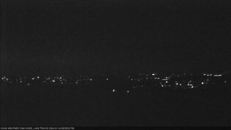 Lake Travis webcam, January 14, 2024 9:00 PM CT