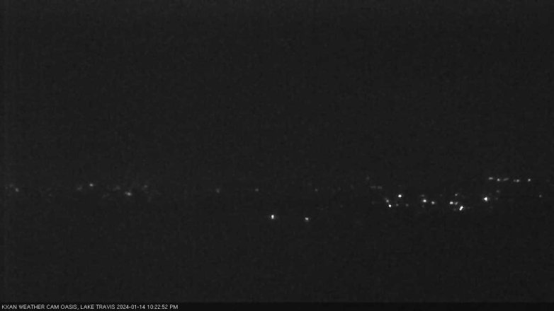 Lake Travis webcam, January 14, 2024 10:25 PM CT
