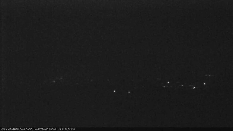 Lake Travis webcam, January 14, 2024 11:25 PM CT