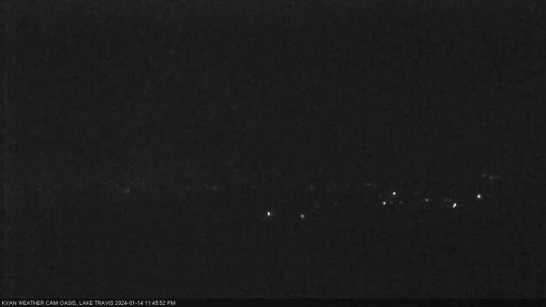 Lake Travis webcam, January 14, 2024 11:45 PM CT