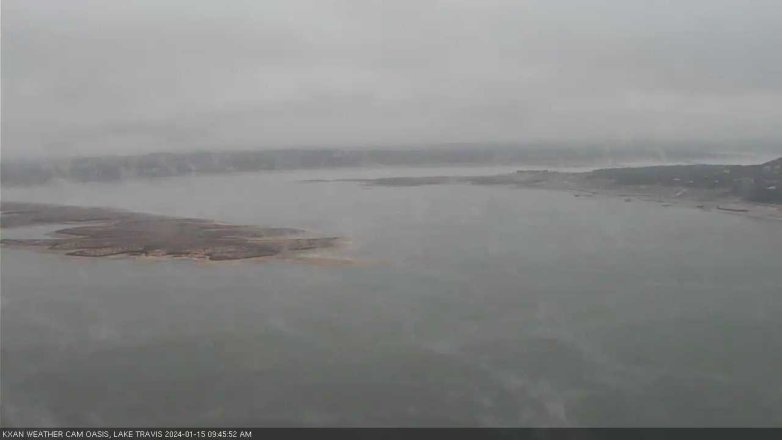 Lake Travis webcam, January 15, 2024 9:45 AM CT