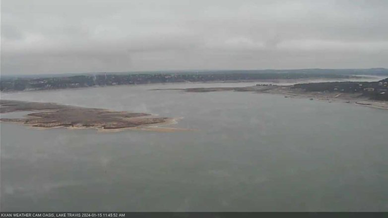 Lake Travis webcam, January 15, 2024 11:45 AM CT