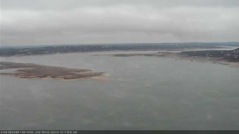 Lake Travis webcam, January 15, 2024 12:00 PM CT