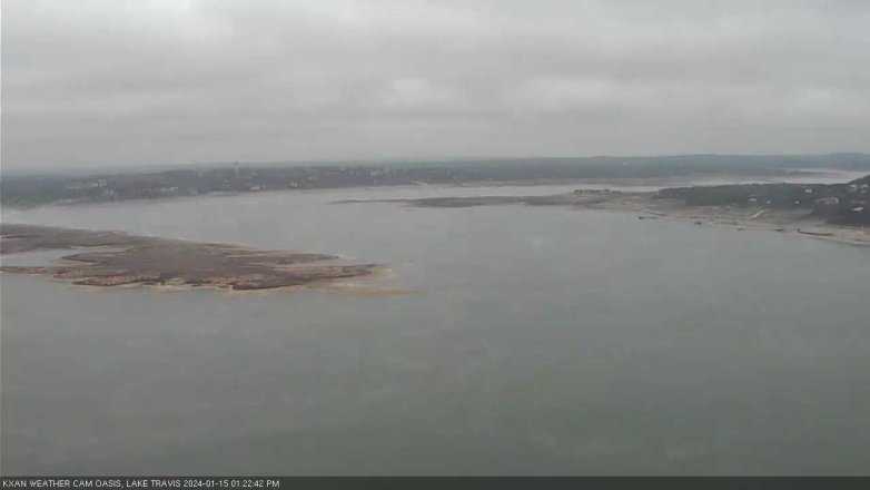 Lake Travis webcam, January 15, 2024 1:25 PM CT
