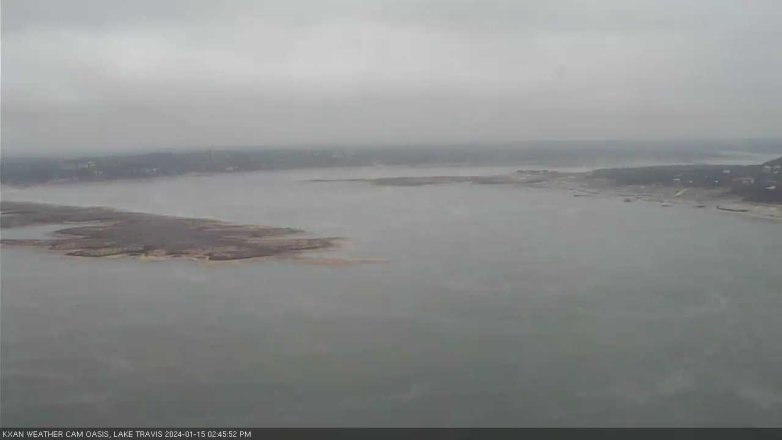 Lake Travis webcam, January 15, 2024 2:45 PM CT