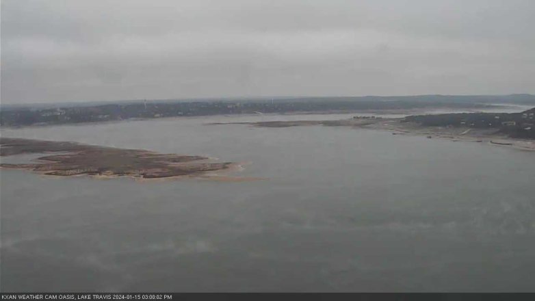 Lake Travis webcam, January 15, 2024 3:00 PM CT