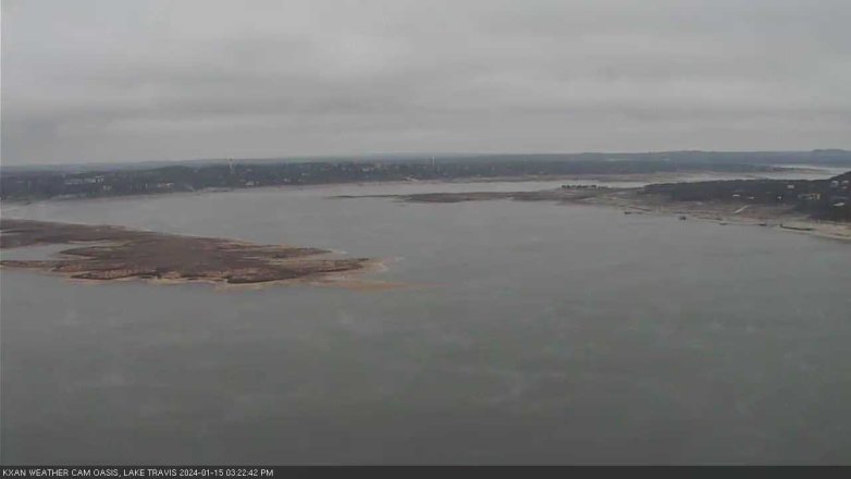 Lake Travis webcam, January 15, 2024 3:25 PM CT
