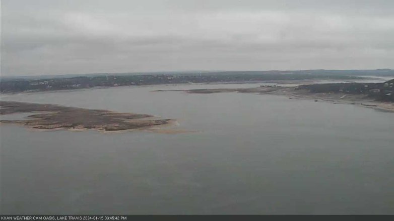 Lake Travis webcam, January 15, 2024 3:45 PM CT