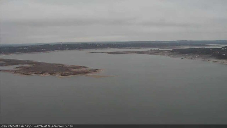Lake Travis webcam, January 15, 2024 4:25 PM CT