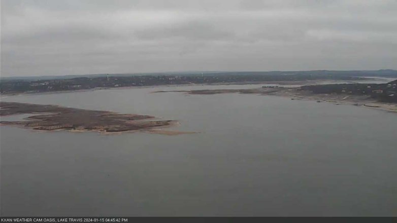 Lake Travis webcam, January 15, 2024 4:45 PM CT