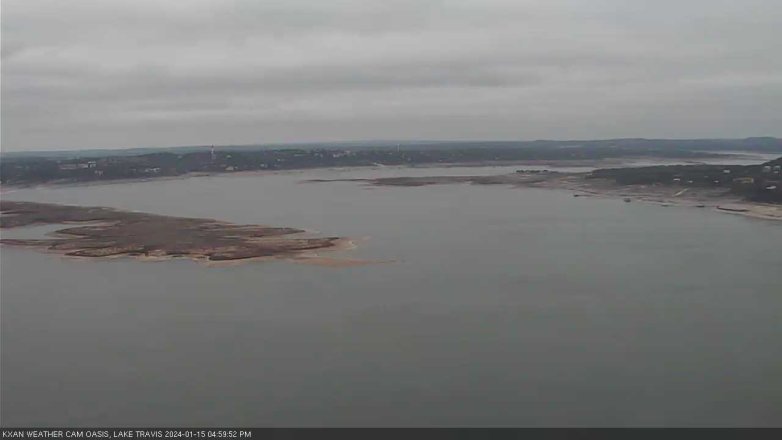 Lake Travis webcam, January 15, 2024 5:00 PM CT