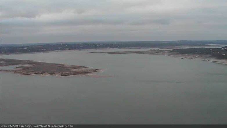 Lake Travis webcam, January 15, 2024 5:25 PM CT