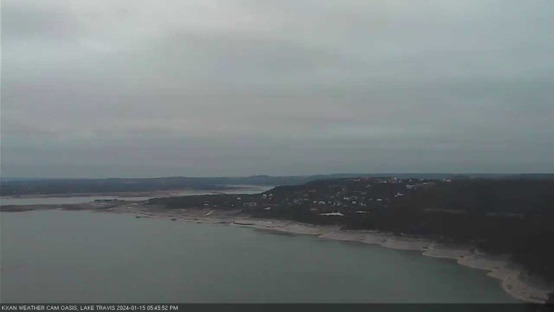 Lake Travis webcam, January 15, 2024 5:45 PM CT