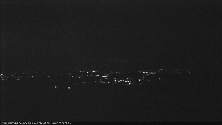 Lake Travis webcam, January 15, 2024 7:00 PM CT