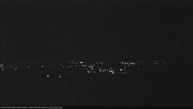Lake Travis webcam, January 15, 2024 7:25 PM CT