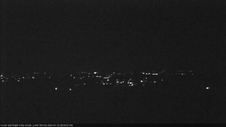 Lake Travis webcam, January 15, 2024 9:00 PM CT