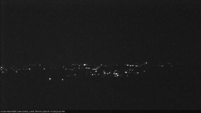 Lake Travis webcam, January 15, 2024 9:25 PM CT