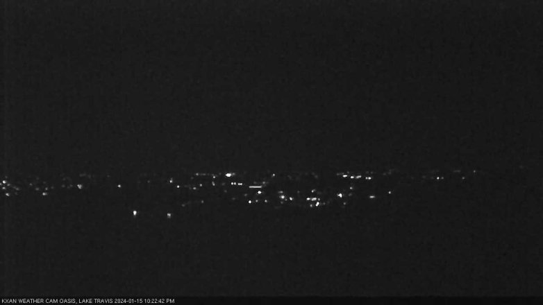 Lake Travis webcam, January 15, 2024 10:25 PM CT
