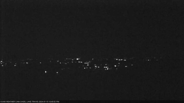 Lake Travis webcam, January 15, 2024 10:45 PM CT