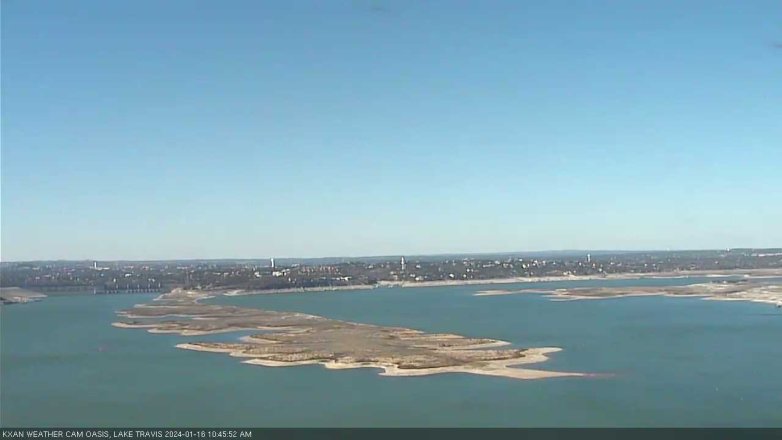 Lake Travis webcam, January 16, 2024 10:45 AM CT