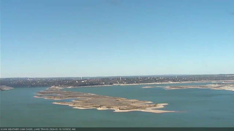 Lake Travis webcam, January 16, 2024 11:00 AM CT