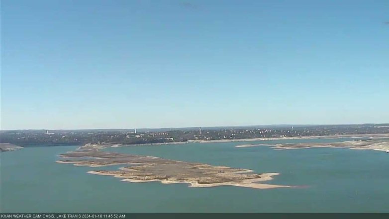Lake Travis webcam, January 16, 2024 11:45 AM CT