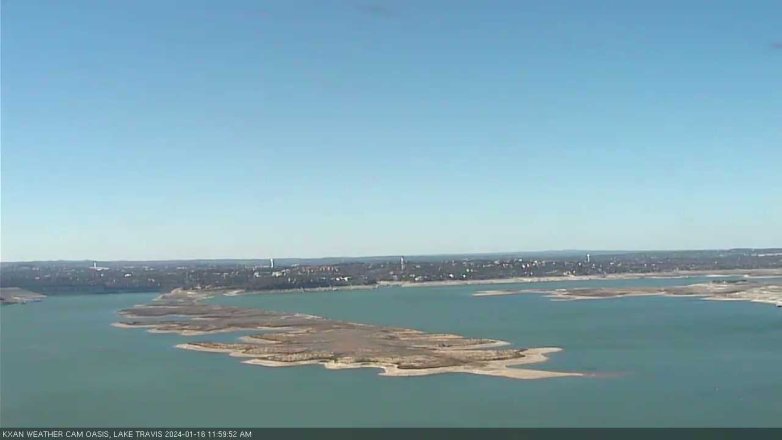 Lake Travis webcam, January 16, 2024 12:00 PM CT