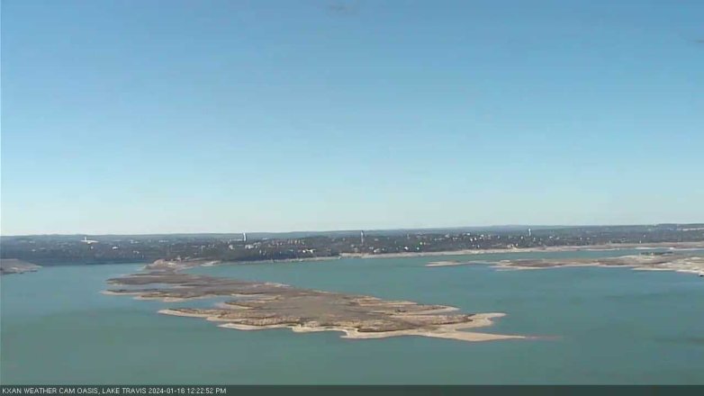 Lake Travis webcam, January 16, 2024 12:25 PM CT