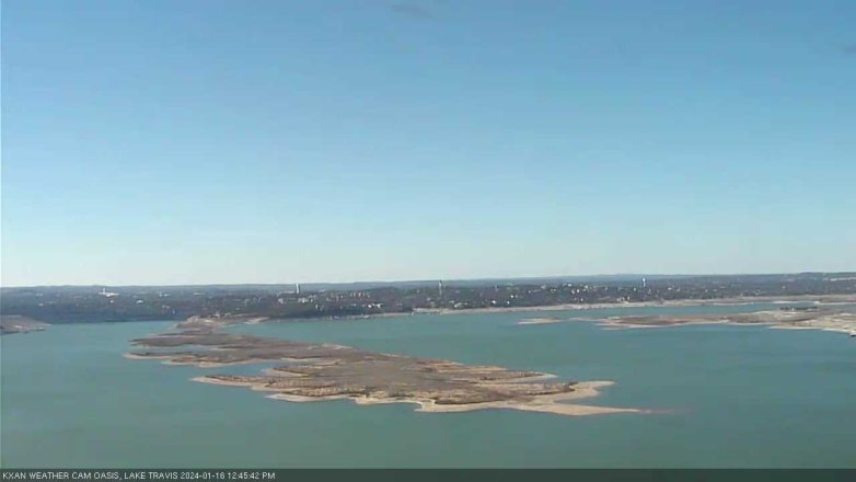 Lake Travis webcam, January 16, 2024 12:45 PM CT