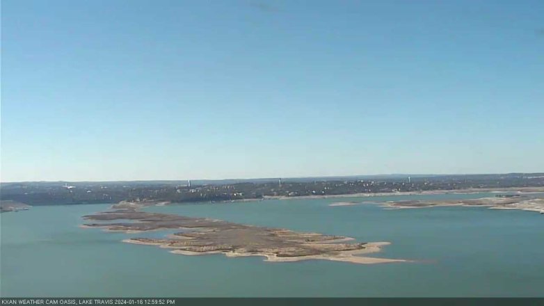 Lake Travis webcam, January 16, 2024 1:00 PM CT