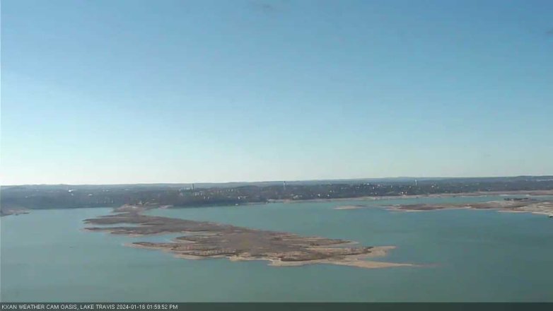 Lake Travis webcam, January 16, 2024 2:00 PM CT
