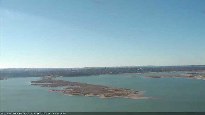 Lake Travis webcam, January 16, 2024 2:25 PM CT