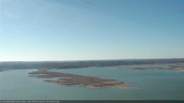 Lake Travis webcam, January 16, 2024 2:45 PM CT
