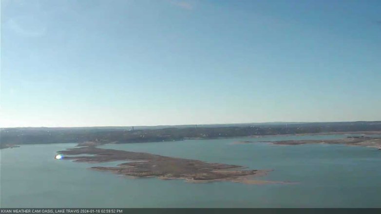 Lake Travis webcam, January 16, 2024 3:00 PM CT