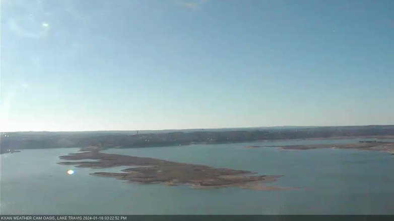 Lake Travis webcam, January 16, 2024 3:25 PM CT