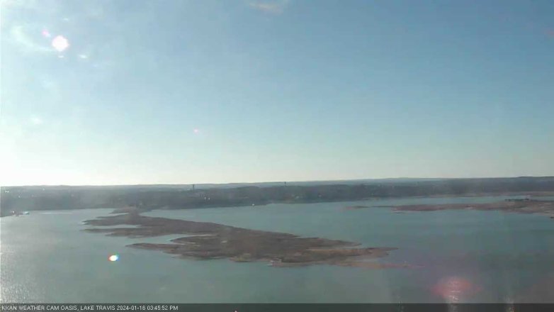 Lake Travis webcam, January 16, 2024 3:45 PM CT