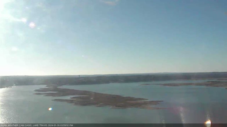 Lake Travis webcam, January 16, 2024 4:00 PM CT