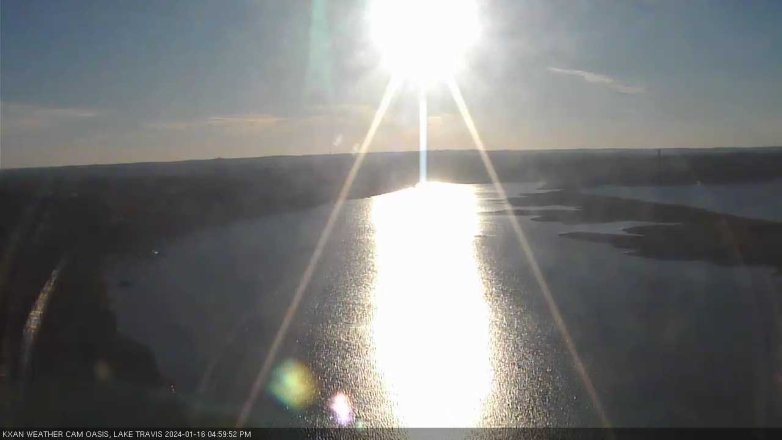 Lake Travis webcam, January 16, 2024 5:00 PM CT