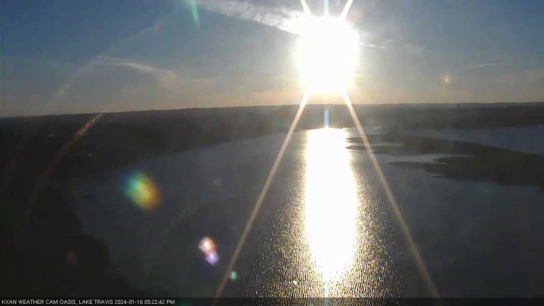 Lake Travis webcam, January 16, 2024 5:25 PM CT