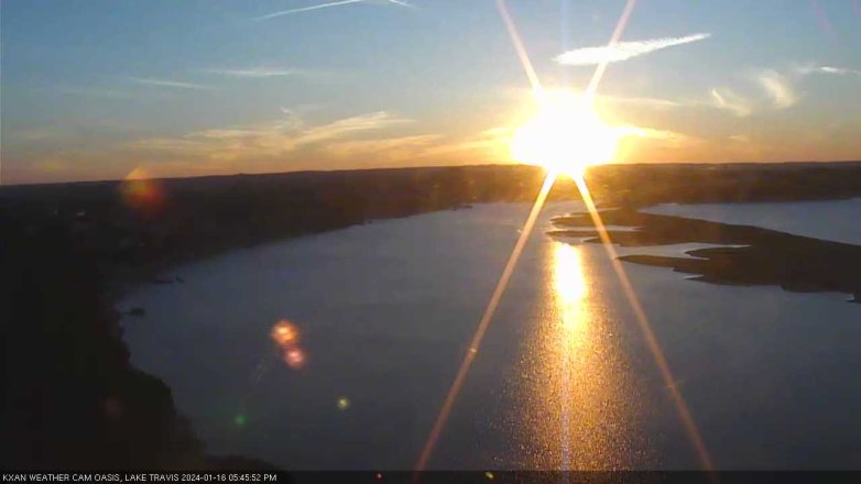 Lake Travis webcam, January 16, 2024 5:45 PM CT