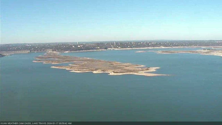 Lake Travis webcam, January 17, 2024 10:00 AM CT