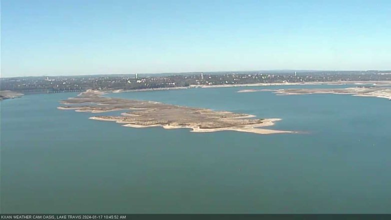 Lake Travis webcam, January 17, 2024 10:45 AM CT