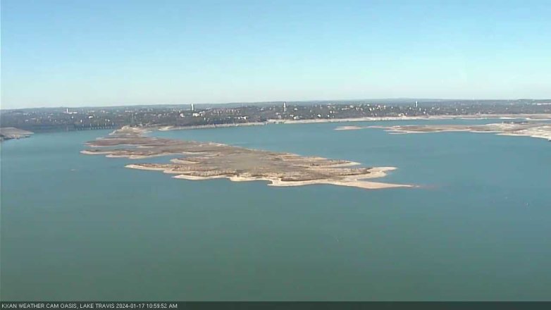 Lake Travis webcam, January 17, 2024 11:00 AM CT