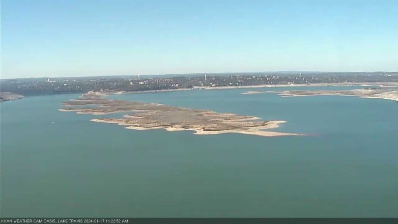 Lake Travis webcam, January 17, 2024 11:25 AM CT
