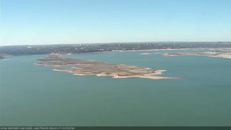 Lake Travis webcam, January 17, 2024 12:25 PM CT