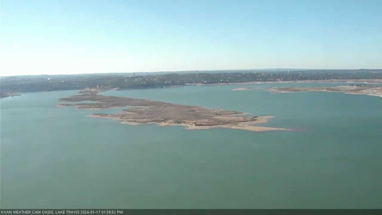 Lake Travis webcam, January 17, 2024 2:00 PM CT
