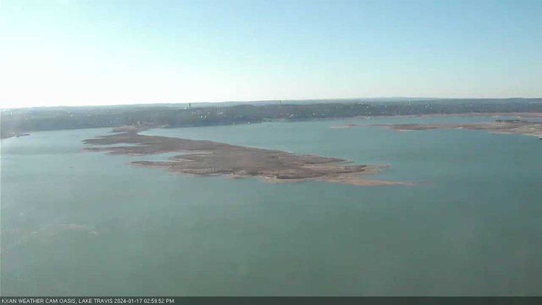 Lake Travis webcam, January 17, 2024 3:00 PM CT