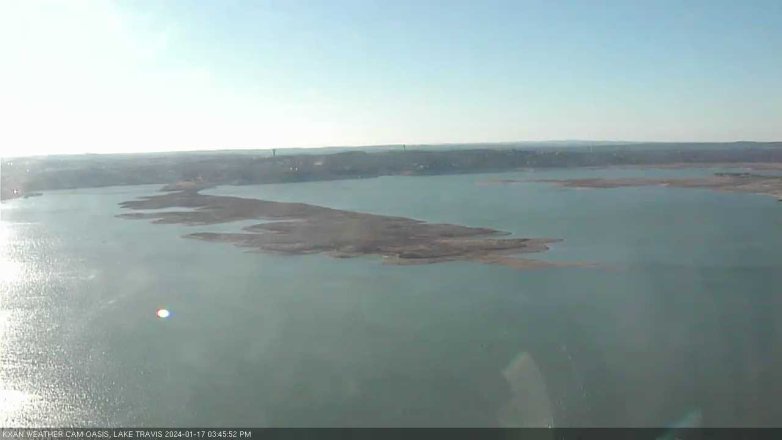 Lake Travis webcam, January 17, 2024 3:45 PM CT
