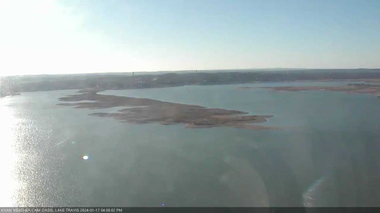 Lake Travis webcam, January 17, 2024 4:00 PM CT